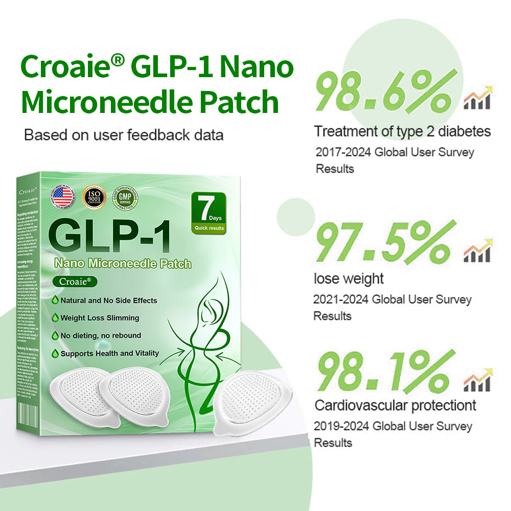 [See results in 7 days]🔔Croaie® Nano Microneedle Patch SMGT-GLP-1 & Matrixyl™  3000（Painless, long-lasting, addressing diabetes, obesity, and cardiovascular diseases）💚