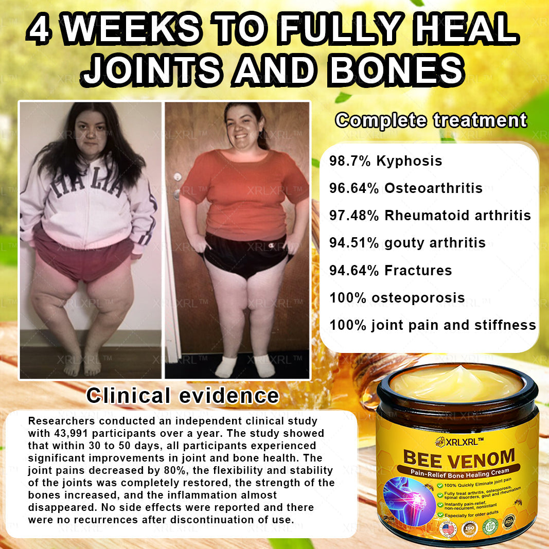 XRLXRL® Bee Venom Pain-Relief Bone Healing Cream 👑👑(Specially for older adults)